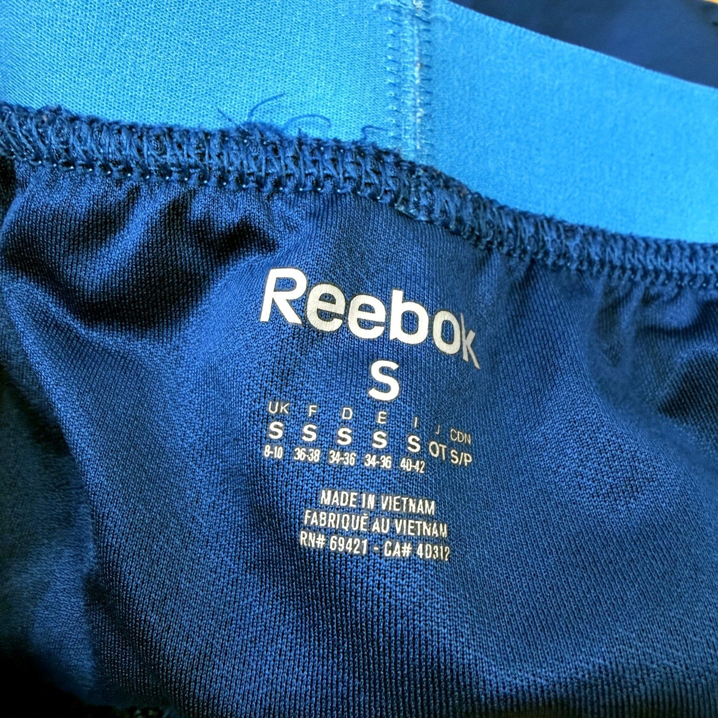 Reebok Mens Lightweight Nylon Athletic Shorts for Workout & Gym, Blue Size S
