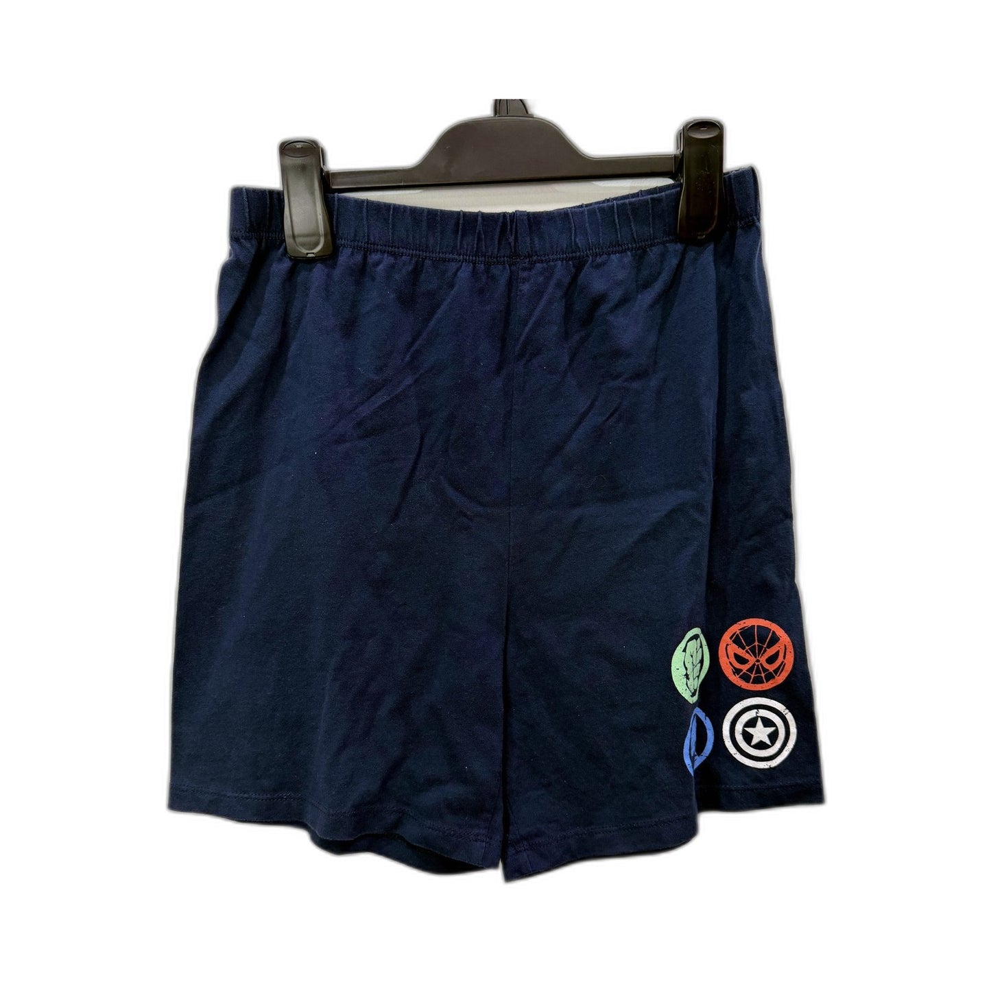 Marvel Boys Navy Blue Cotton Pajama Bottoms for Kids Sizes 12