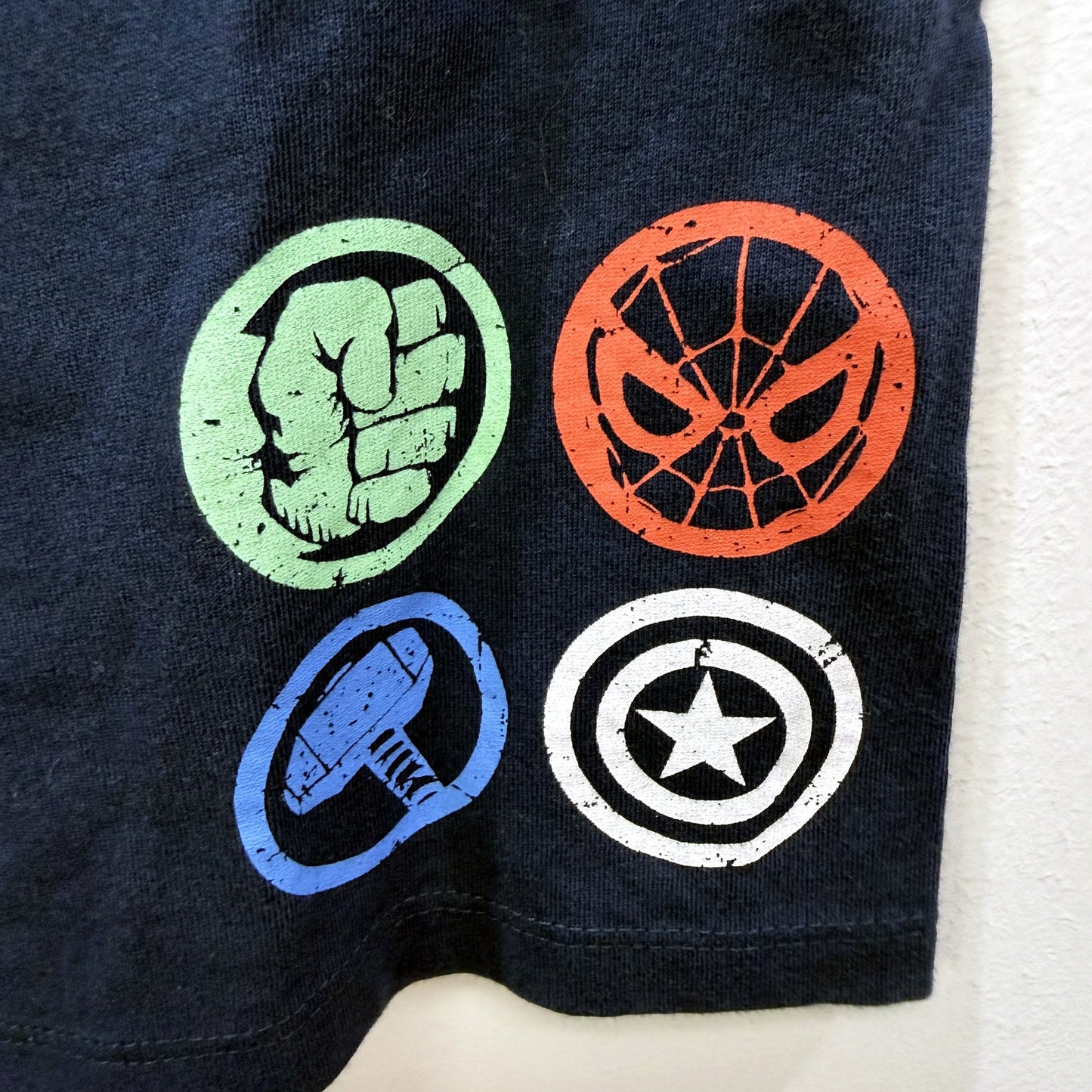 Marvel Boys Navy Blue Cotton Pajama Bottoms for Kids Sizes 12