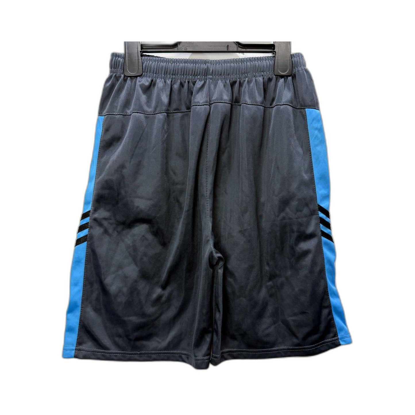 adidas Boys Athletic Shorts Black Blue Activewear Gym Workout Size M/S Size