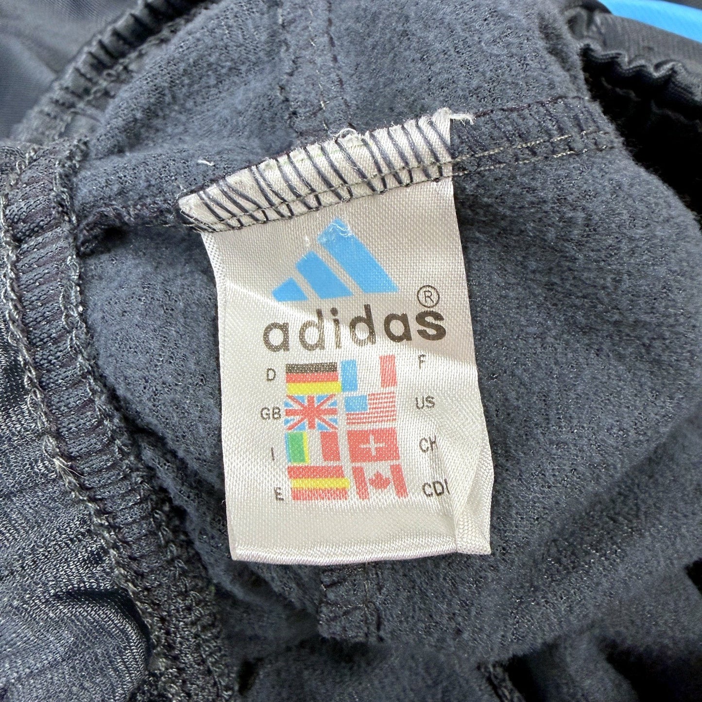 adidas Boys Athletic Shorts Black Blue Activewear Gym Workout Size M/S Size