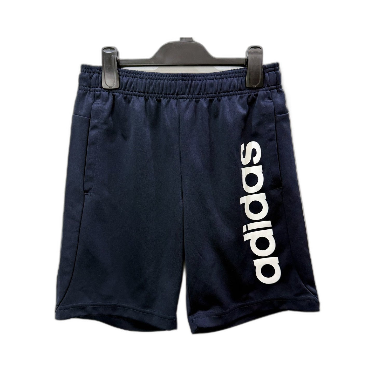 adidas Boys Navy Blue Recycled Polyester Shorts for Kids Aged 12-13 Years Size