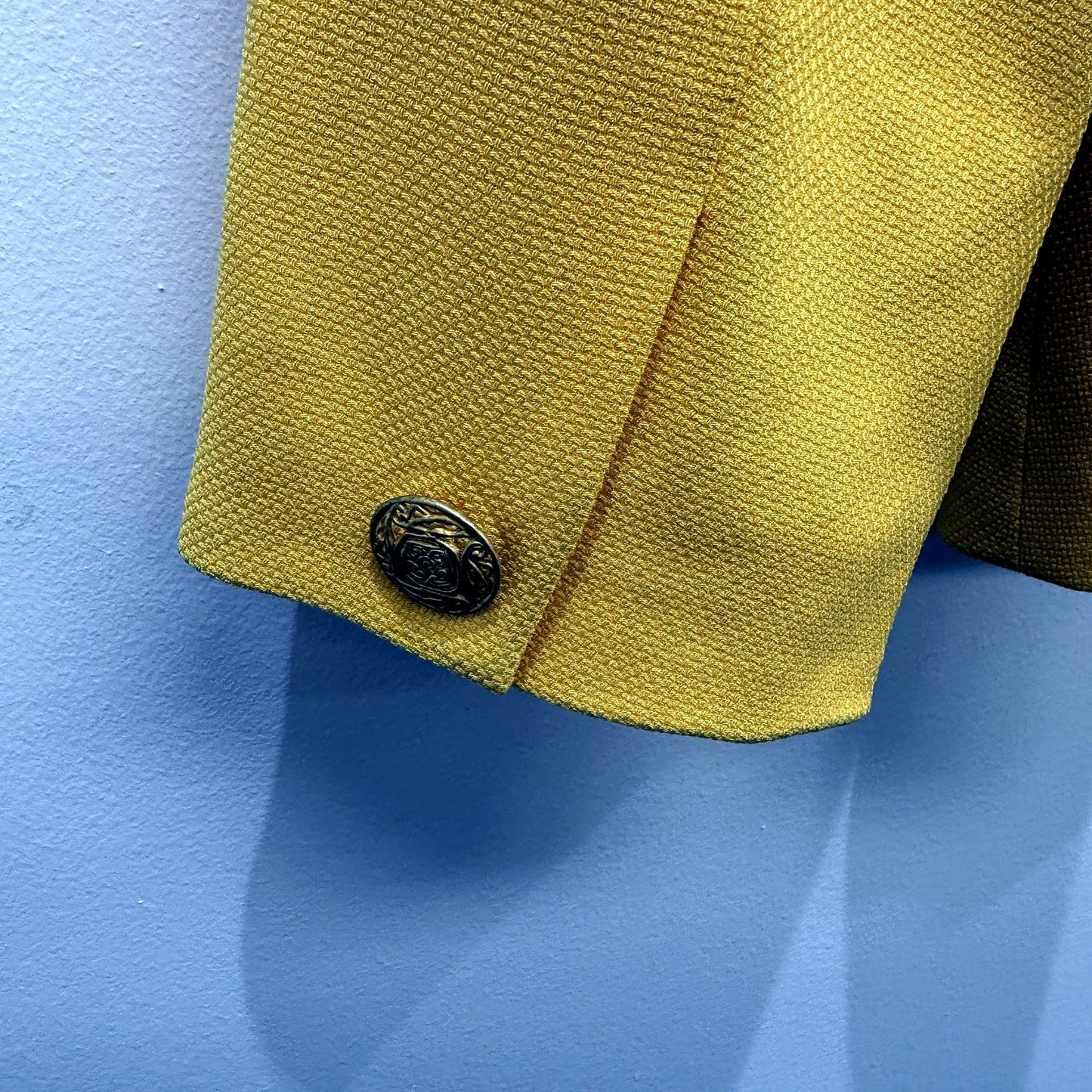 Perri Blazer/Jacket Womens Cutten Yellow Blazer Jacket for Formal Office Wear