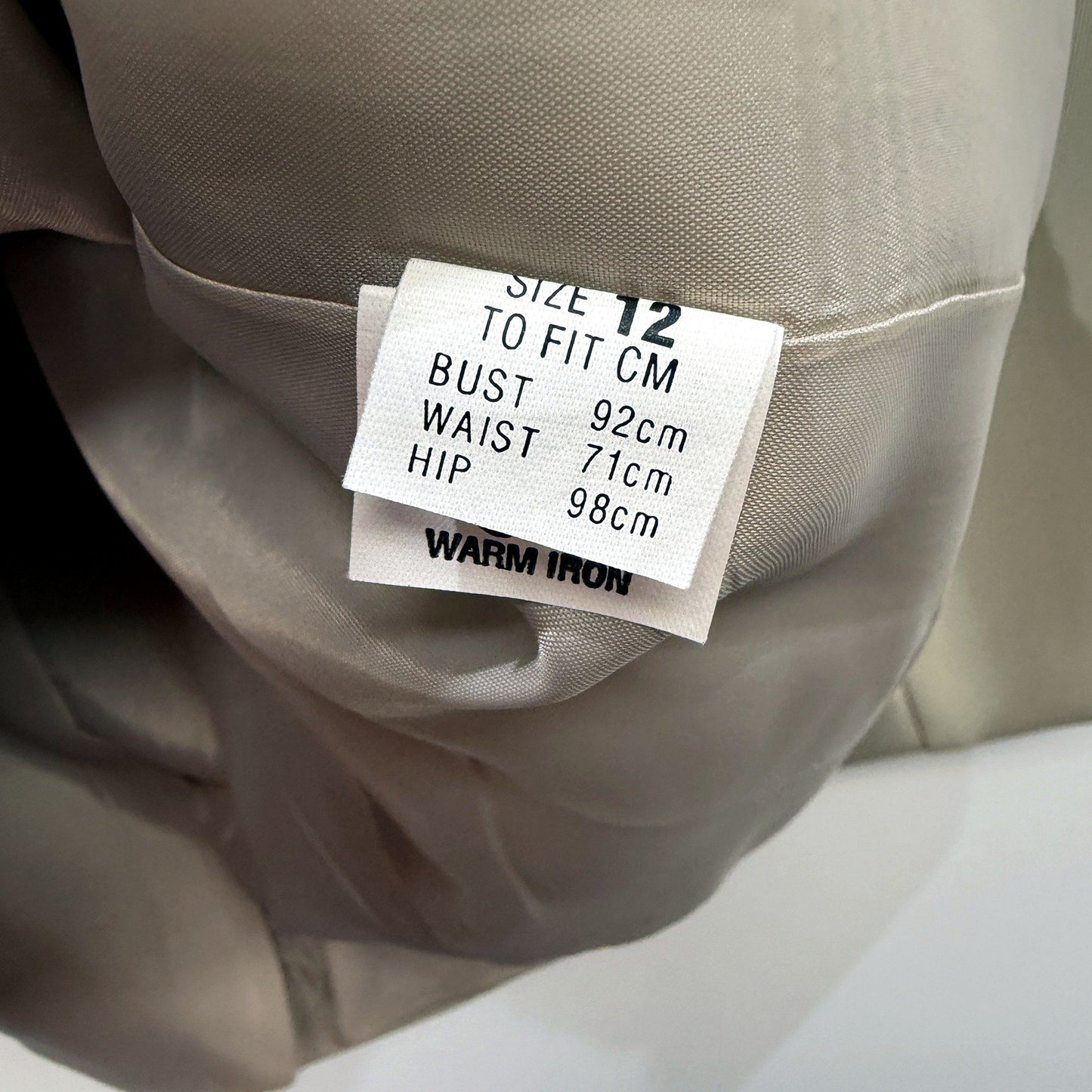 Dolina Womens Beige Lightweight Casual Petite Blazer Size 12