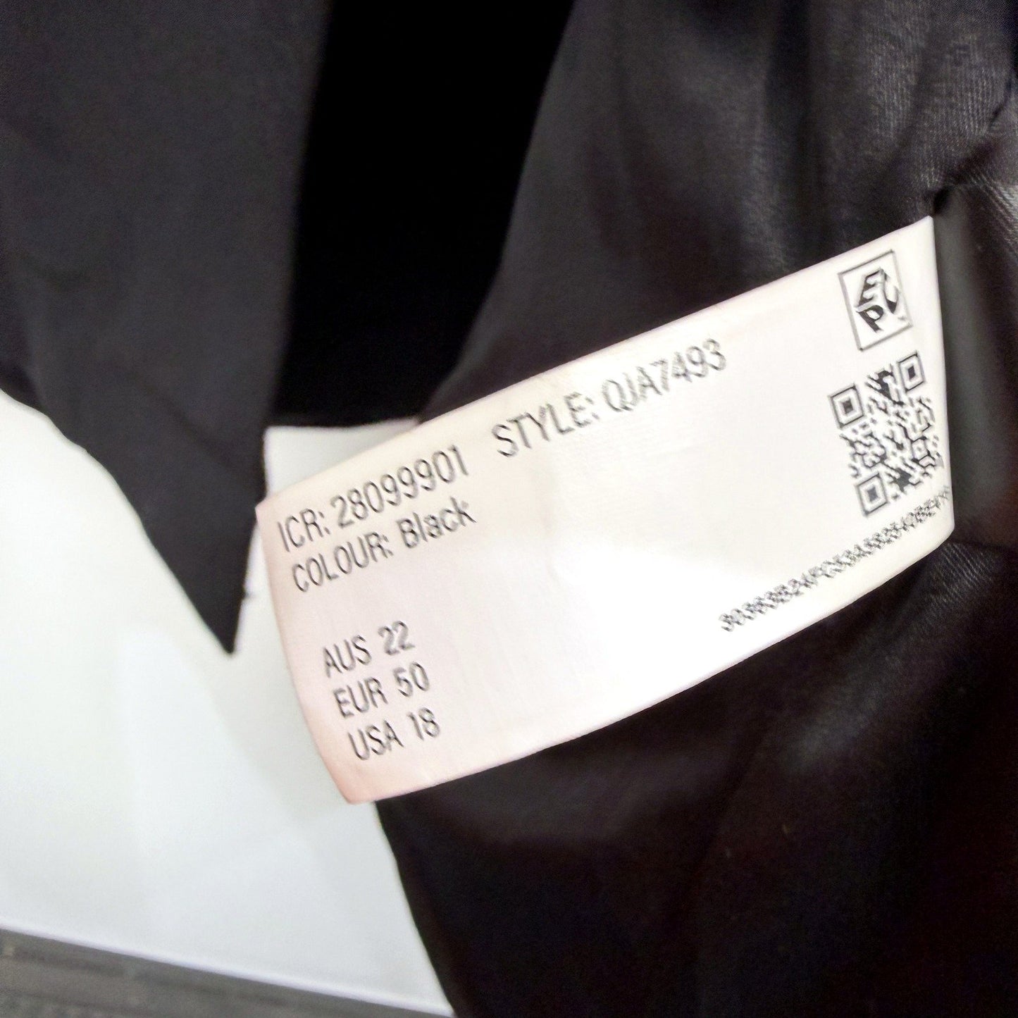 Forever New Womens Black Blazer Formal Office Wear Size 22