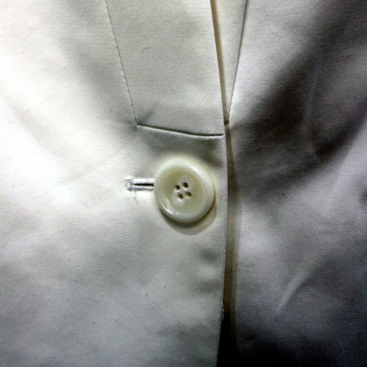 Jacquie Womens Cream Lightweight Elastic Waist Blazer Size 12