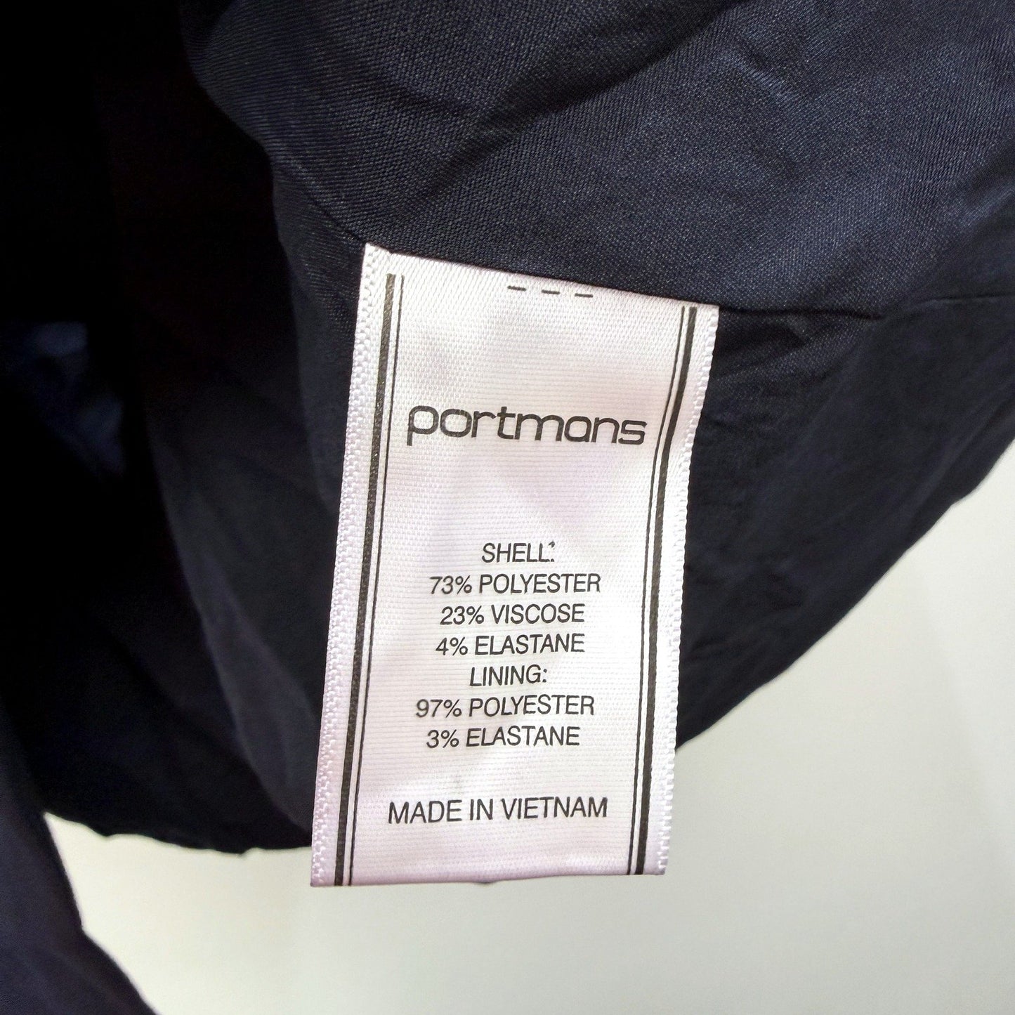 Portmans Womens Navy Blue Double Breasted Blazer Size 14 NEW