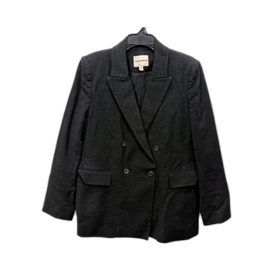 Country Road Womens Dark Grey Textured Blazer Jacket Size 16