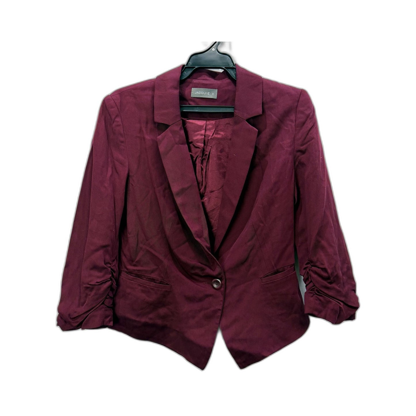 Jacque Womens Plum Lightweight Formal Workwear Blazer by - Size 8