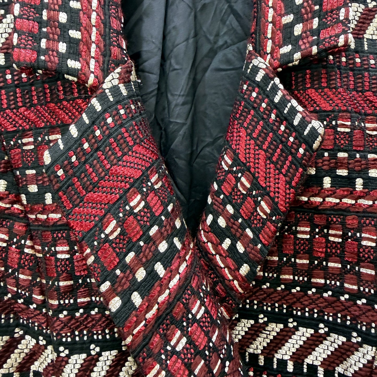 Kookai Womens Patterned Belted Jacket in Multi Color or - Size 38