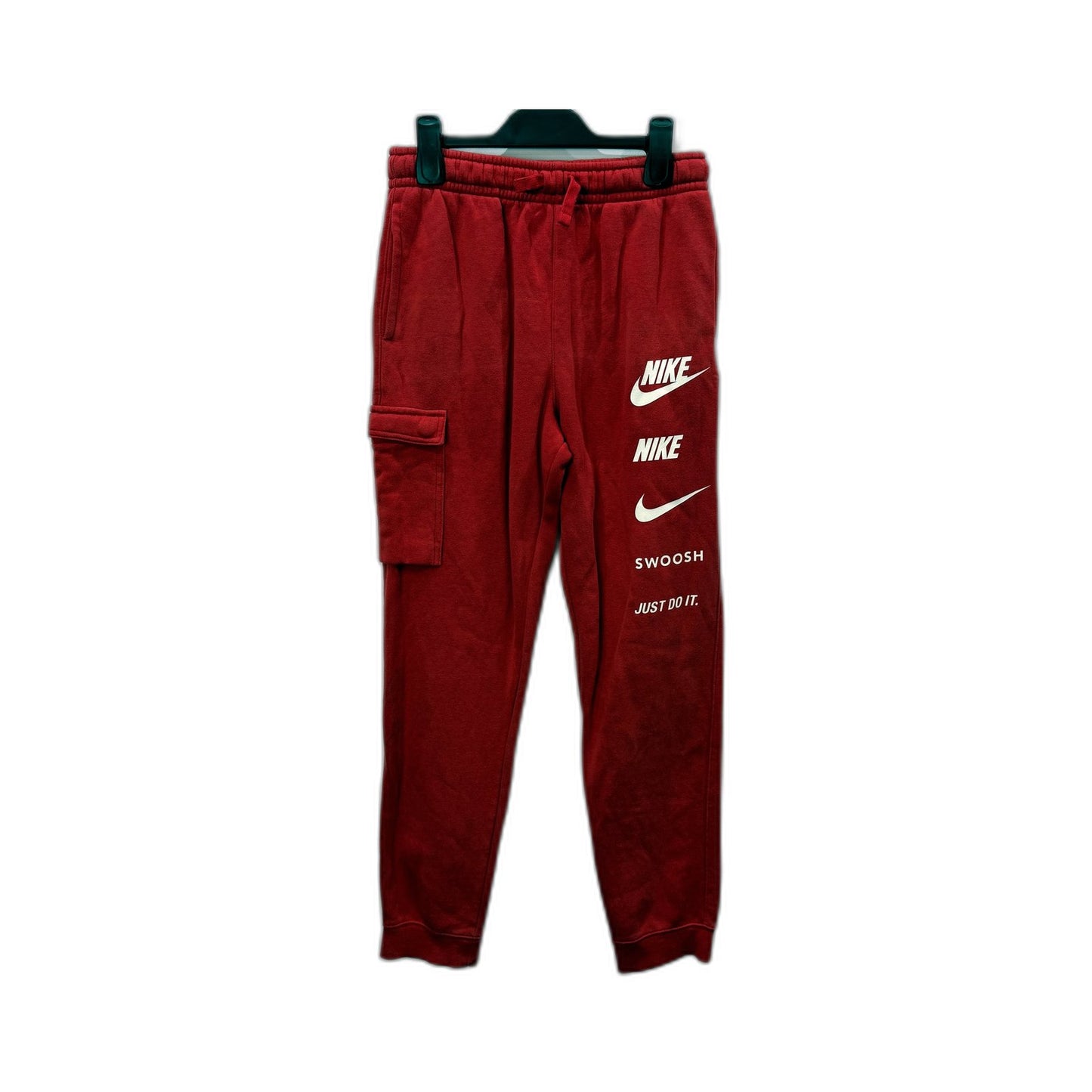 Nike Kids Red Cargo Track Pants with Drawstring Waist, Size 70cm Size 70cm