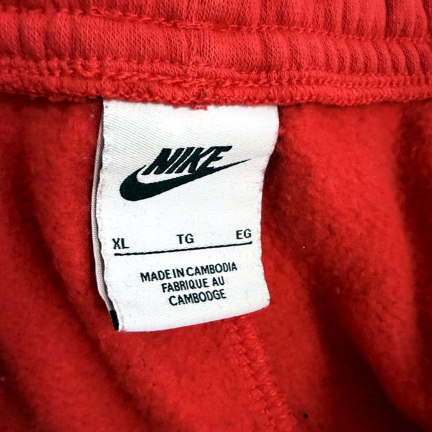 Nike Kids Red Cargo Track Pants with Drawstring Waist, Size 70cm Size 70cm