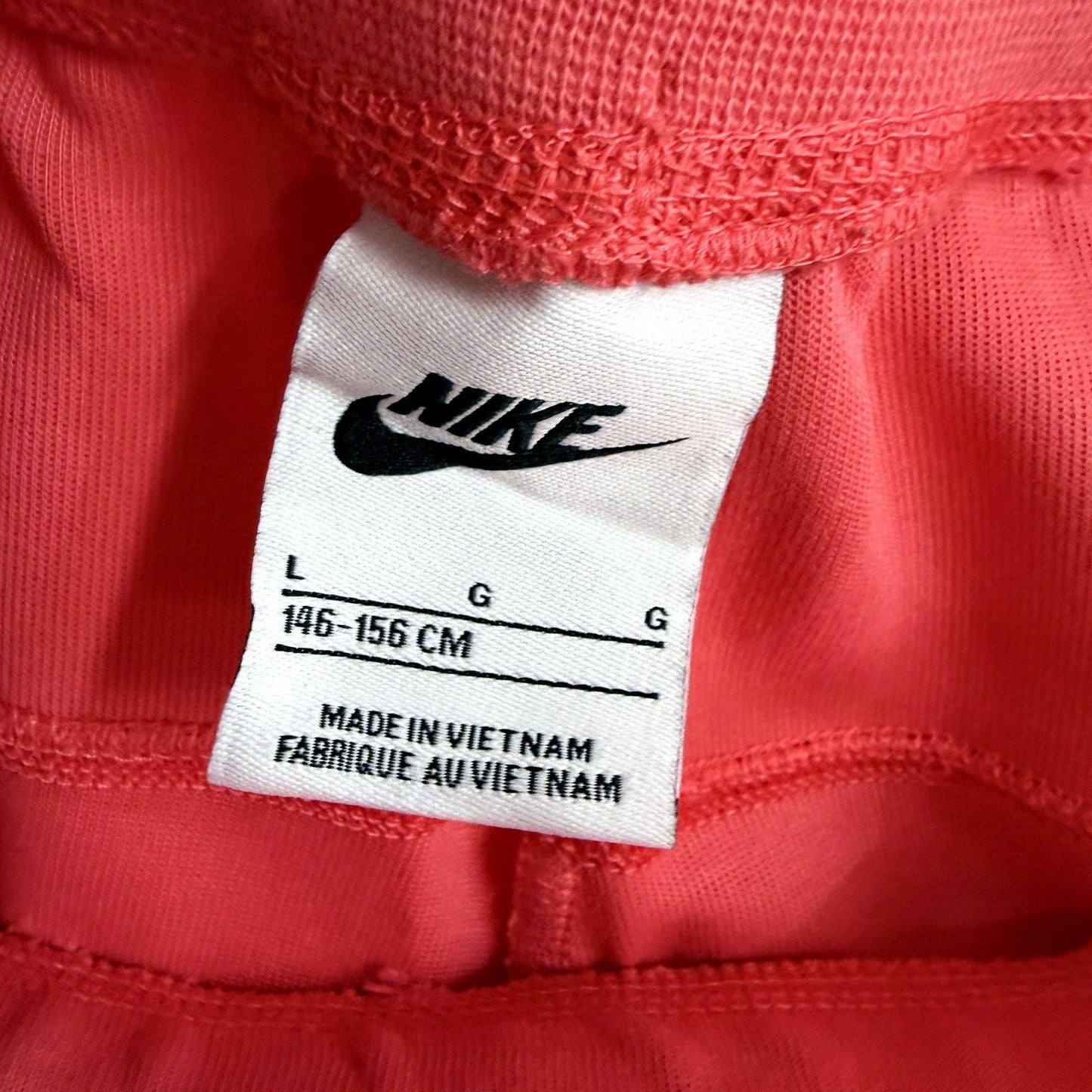 Nike Girls Drawstring Sweatpants with Pockets Pink Size L (146-156 cm)