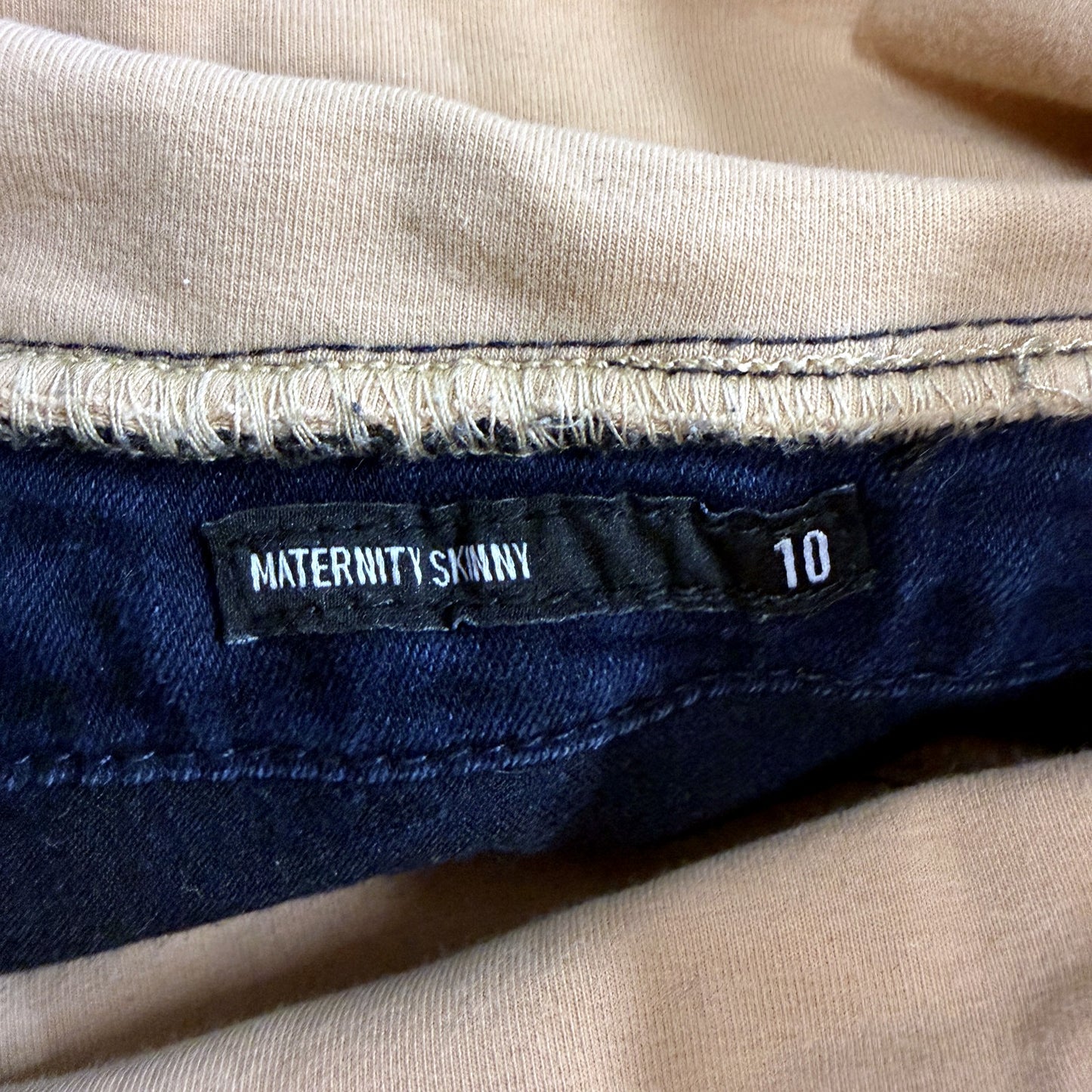 Maternity Skinny Jeans Womens - Navy Blue Denim Size 10 by West