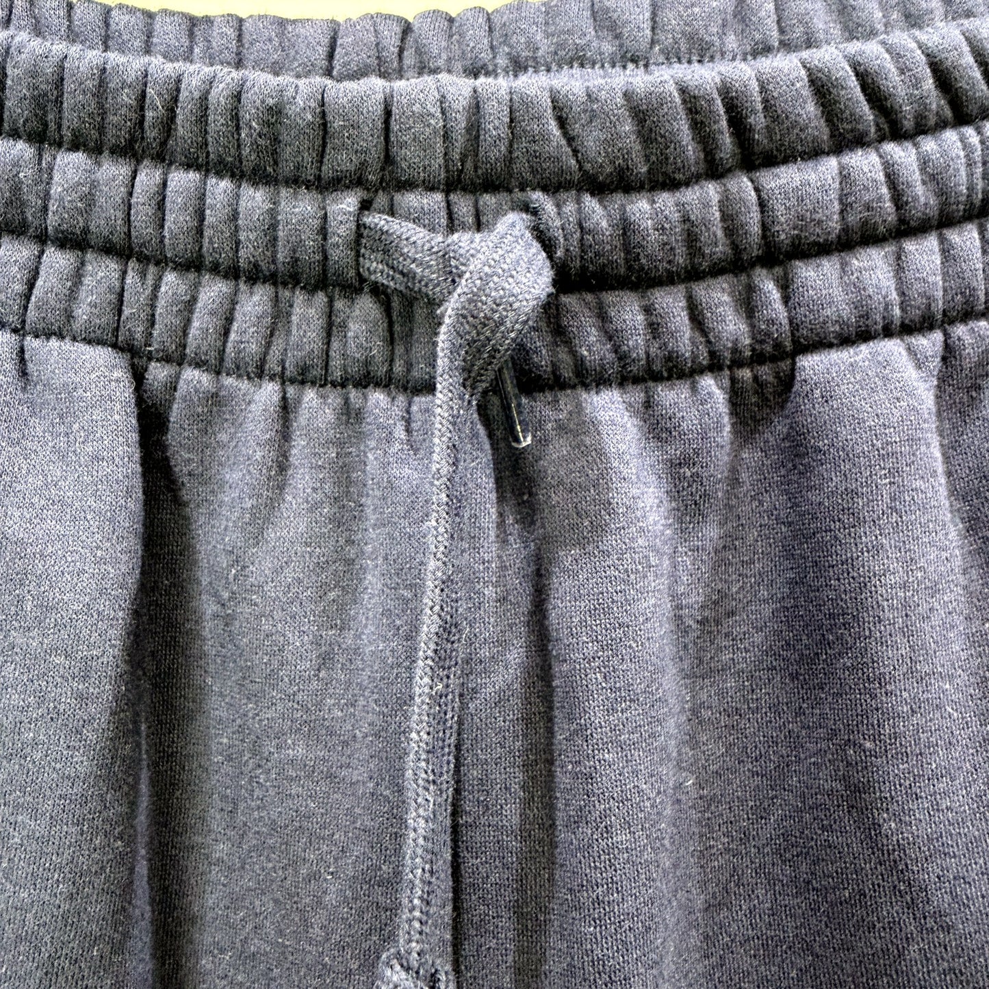 adidas Womens Navy Blue Drawstring Sweatpants with Pockets - Size L