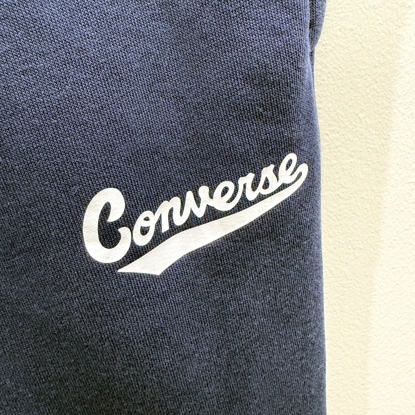 Converse Mens Navy Blue Sweatpants Drawstring Pockets Comfortable Casual Size L