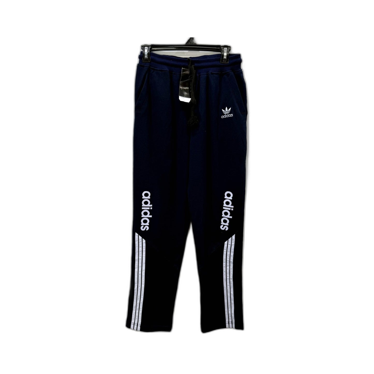 adidas Kids Navy Blue Sweatpants with Drawstring and Pockets Size XXL NEW