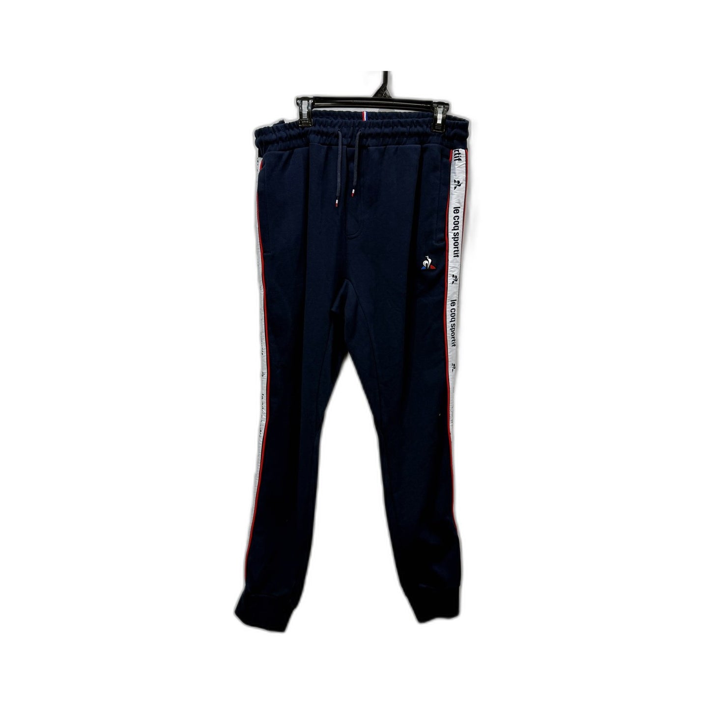 Le Coq Sportif Mens Track Pants Blue Relaxed Fit Athletic Lounge Joggers NEW
