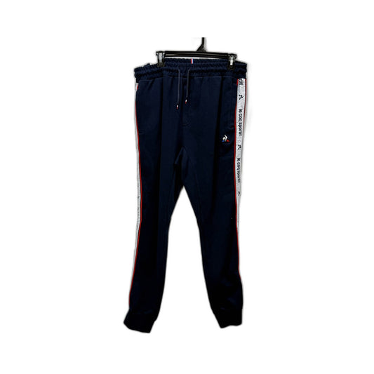 Le Coq Sportif Mens Track Pants Blue Relaxed Fit Athletic Lounge Joggers NEW