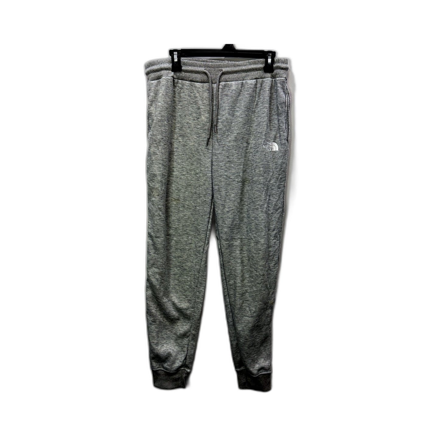 The North Face Mens Gray Sweatpants with Drawstring and Elastic Cuffs - Size L