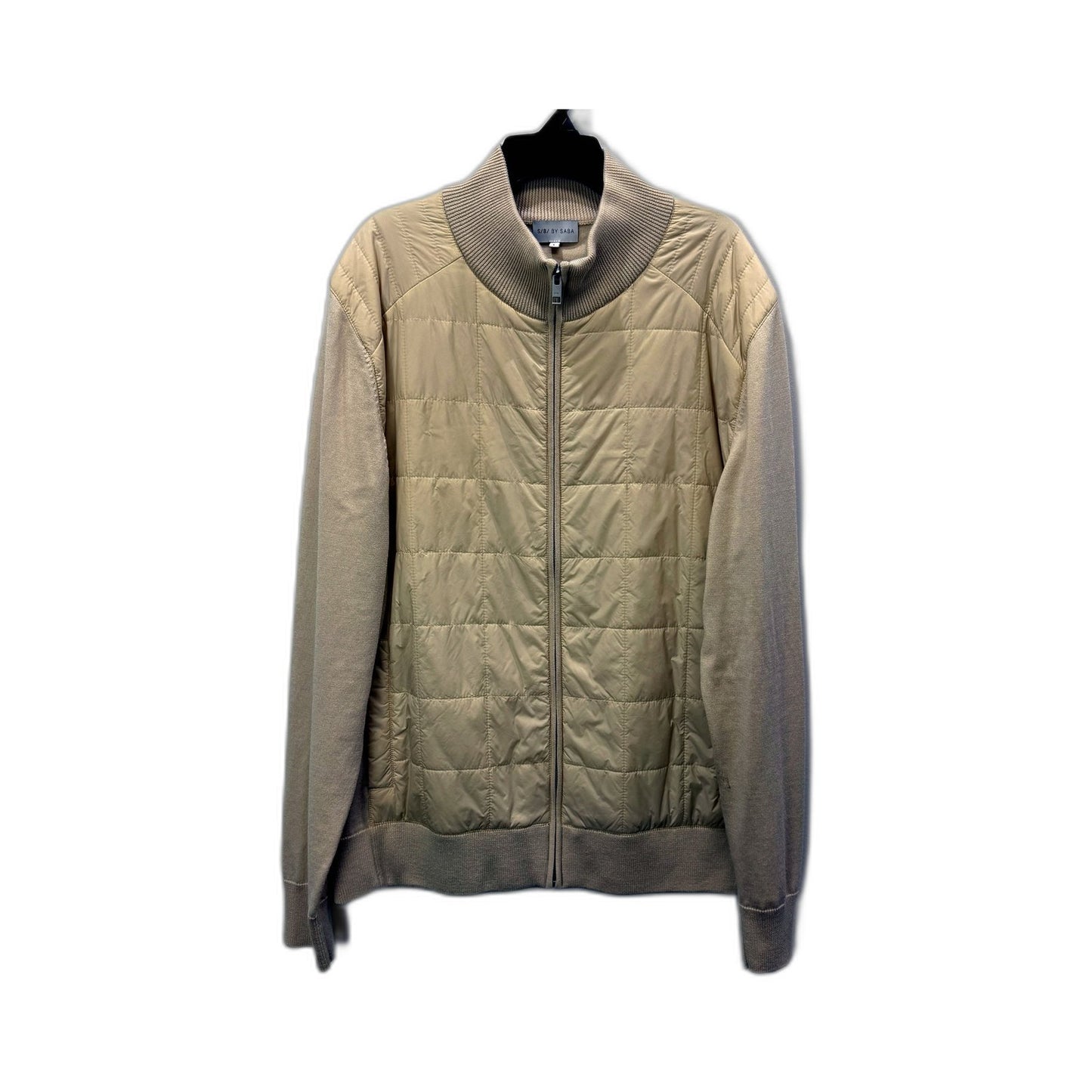 S/B by Saba Beige Quilted Jacket Womens Size Large