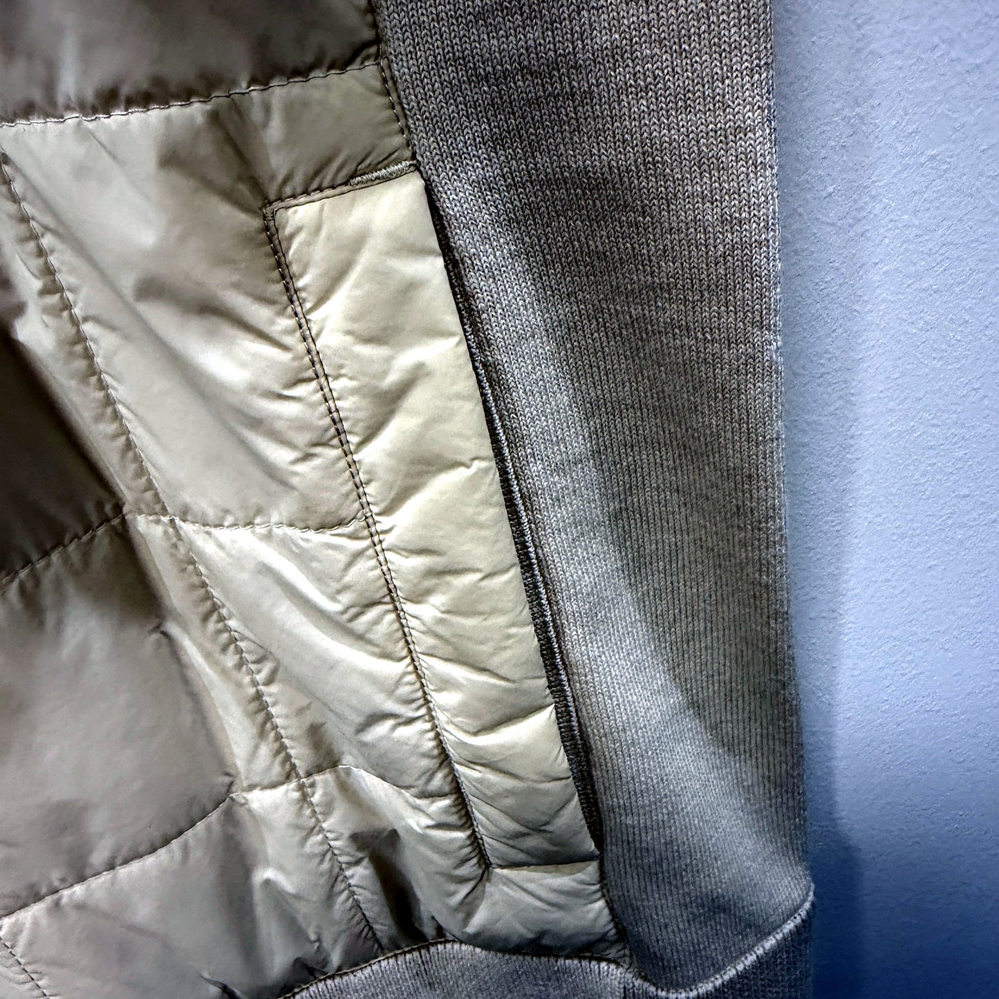S/B by Saba Beige Quilted Jacket Womens Size Large