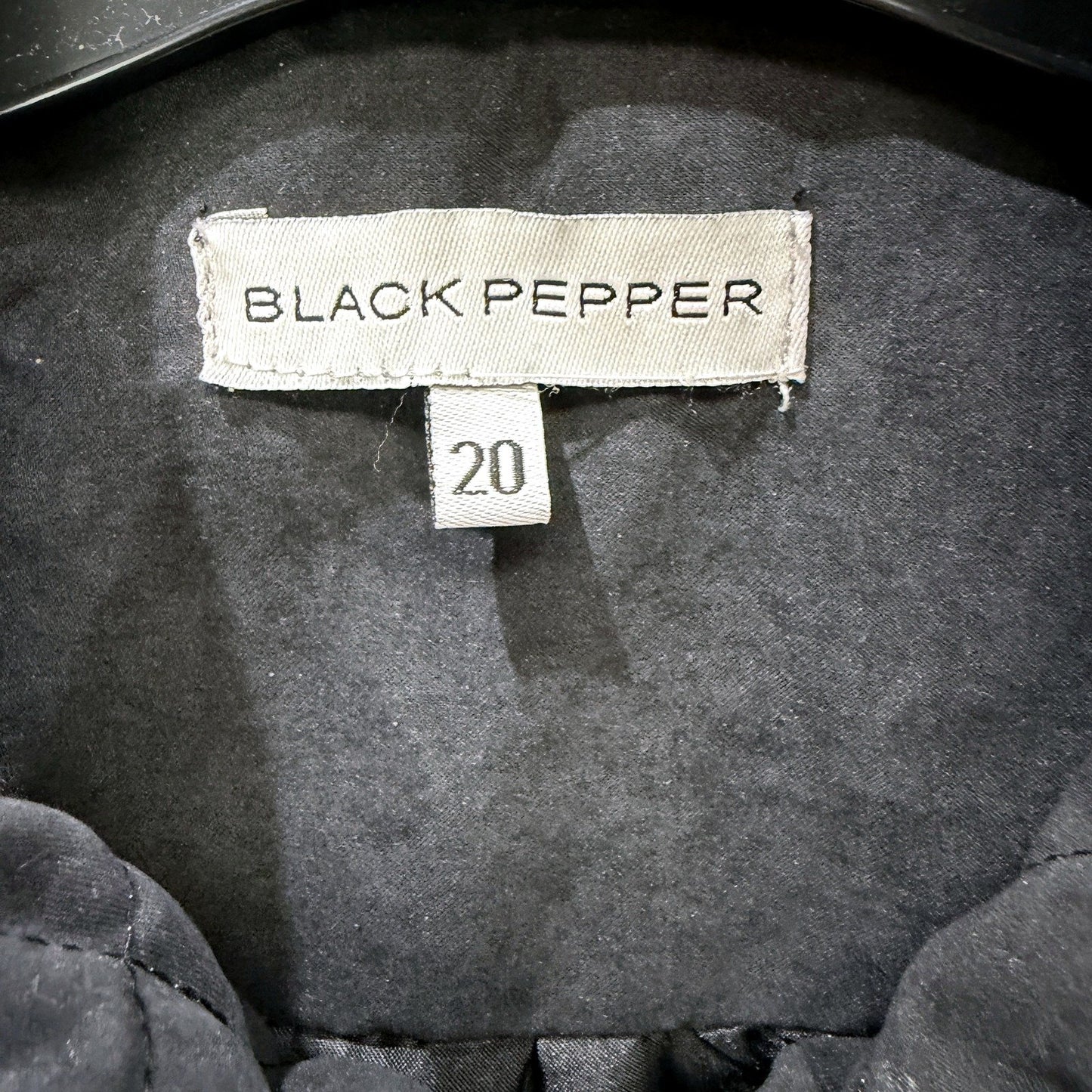 Black Pepper Womens Quilted Polyester Insulated Vest in Size 20
