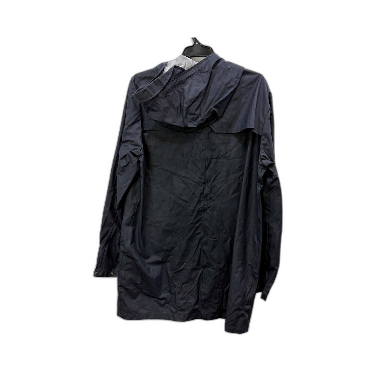 Zara Mens Hooded Navy Rain Jacket - Lightweight Casual Outerwear Size L