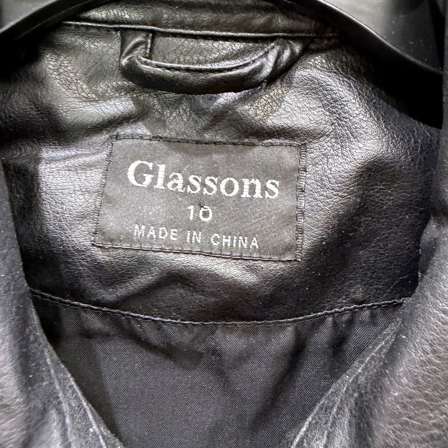 Glassons Womens Faux Leather Jacket in Black, Size 10 - Stylish Outerwear