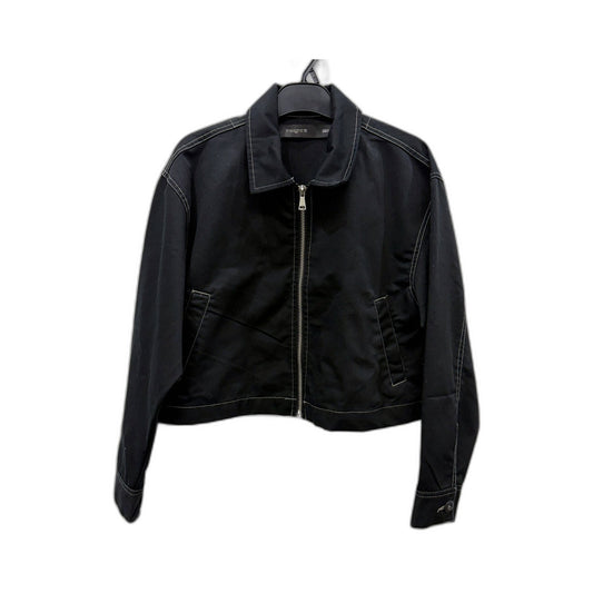 Insight Womens Cropped Lightweight Tweed Jacket in Black, Size M NEW