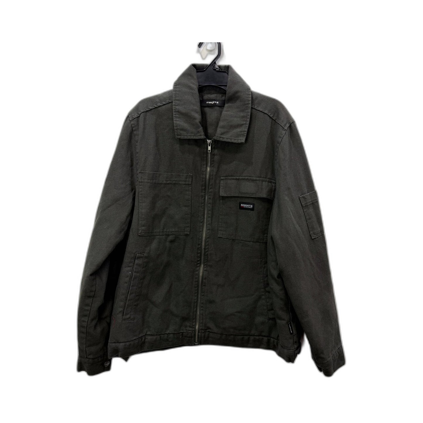 Insight Mens Casual Cotton Development Jacket in Dark Grey Size S NEW