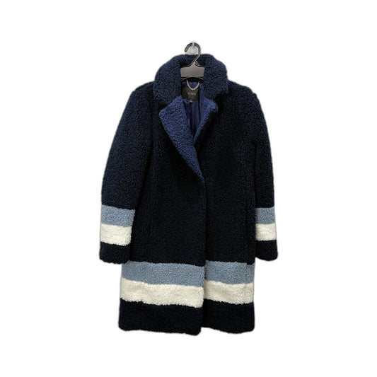 J.Crew Womens Teddy Sherpa Colourblock Topcoat Multi Color Size S