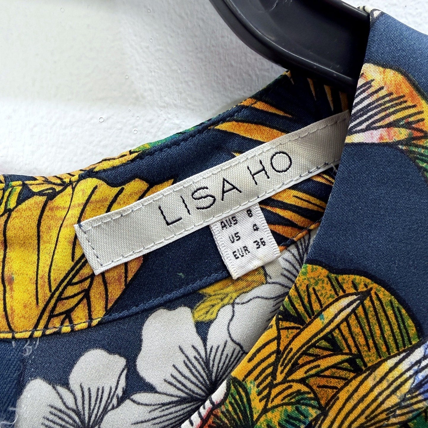 Lisa Ho Womens Sleeveless Floral Silk Blouse in Multi Color & - Size 8