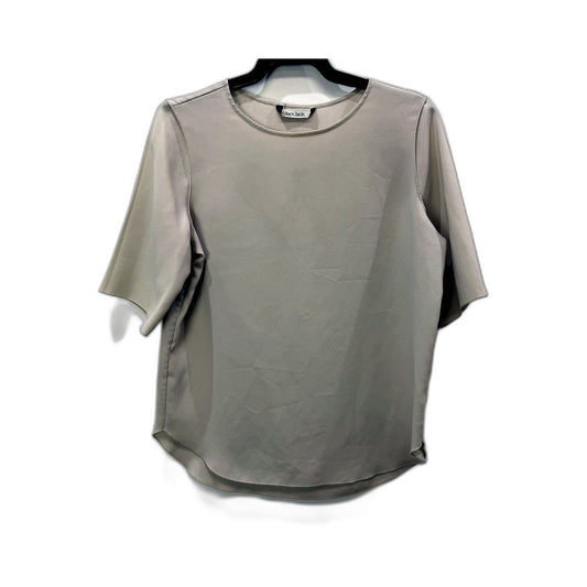 Jac & Jack Womens Gray Cotton T-Shirt for Casual Everyday Wear, Size S