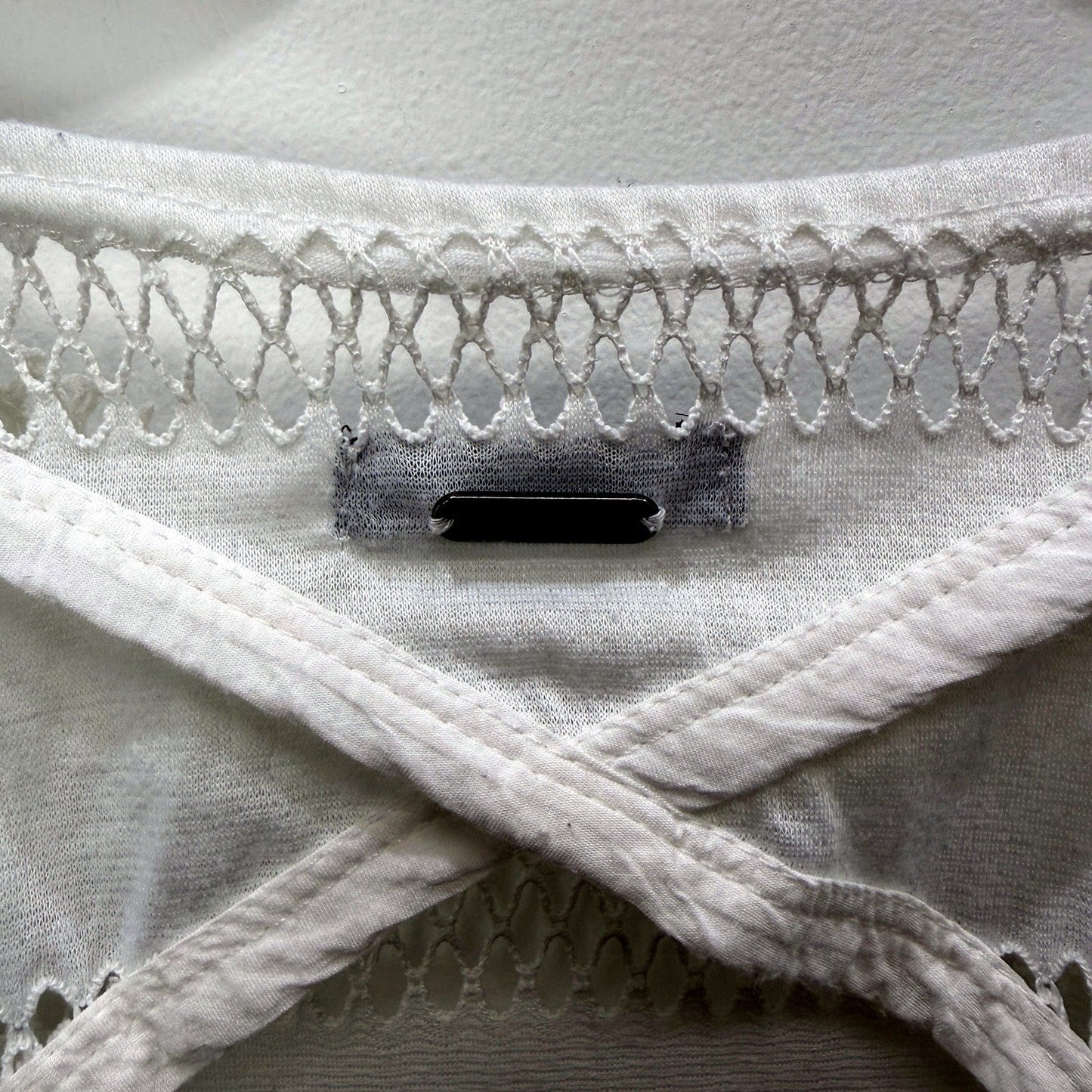 Rusty Womens White Striped Pullover Sweatshirt, Soft Cotton Blend, Size 8
