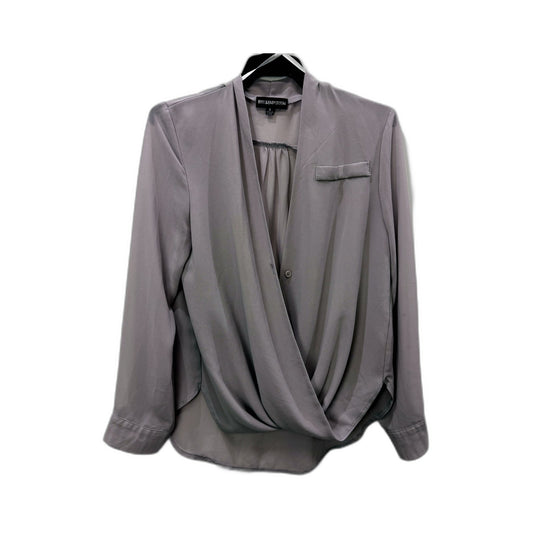 Reissemporium Womens Gray Lightweight Blouse Casual Polyester Top Size S