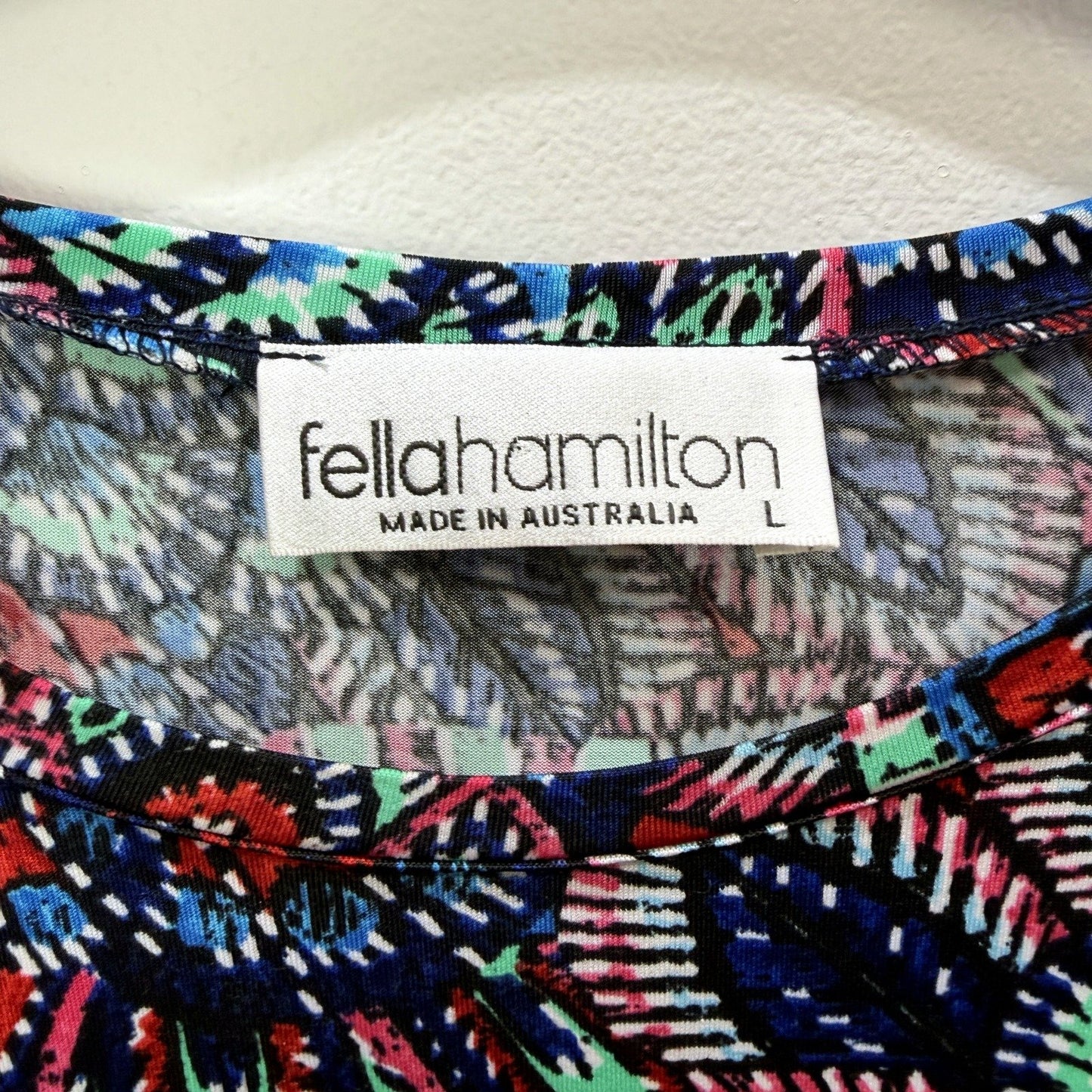 Fella Hamilton Womens Floral Print Pullover Top Long Sleeve Relaxed Fit Sz L