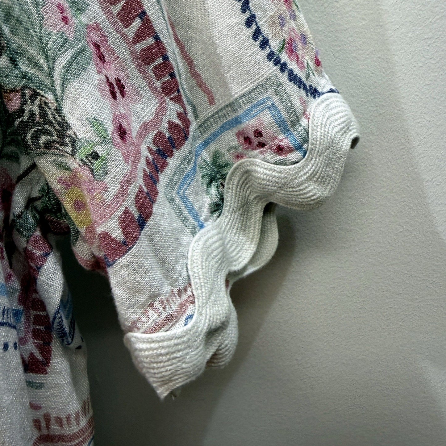 Just Jeans Womens Floral Print Button-Down Shirt in Size 8 - Multicolor