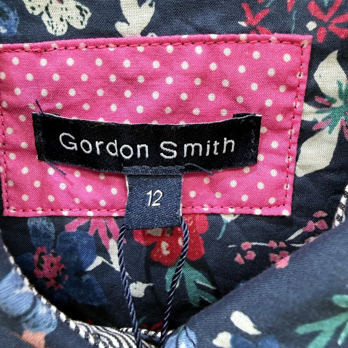 Gordon Smith Womens Button-Down Shirt Floral Print Cotton Size 12 NEW