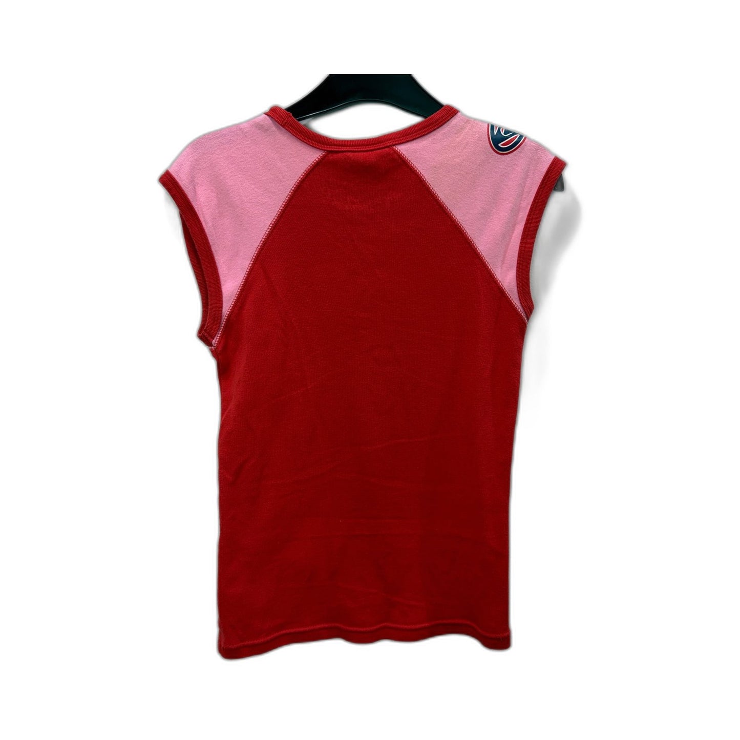 Roxy Womens Skinny Top Striped Cotton Pullover Sweatshirt in Red, Size Small