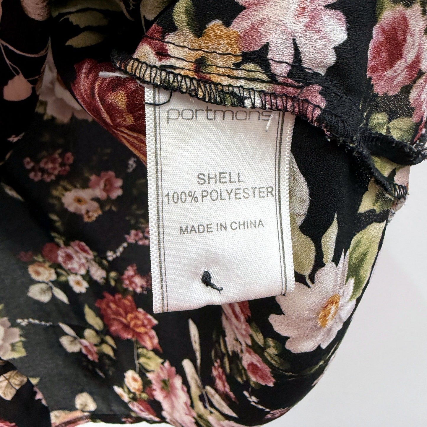 Portmans Womens Sleeveless Floral Blouse Casual Feminine Top Multi Color Size 12