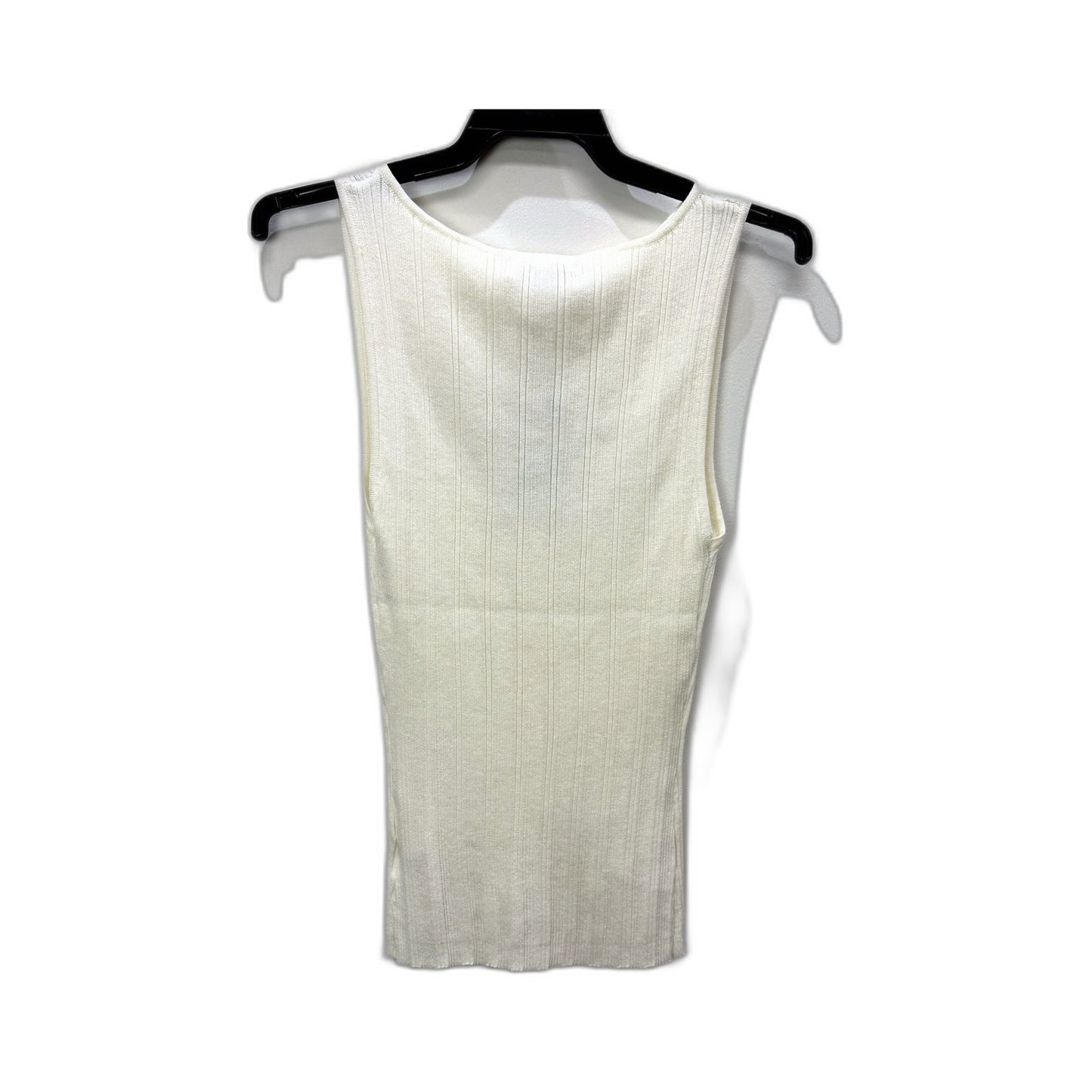 Princess Polly Womens Ribbed Knit Pullover Sweater in White, Size M/L NEW