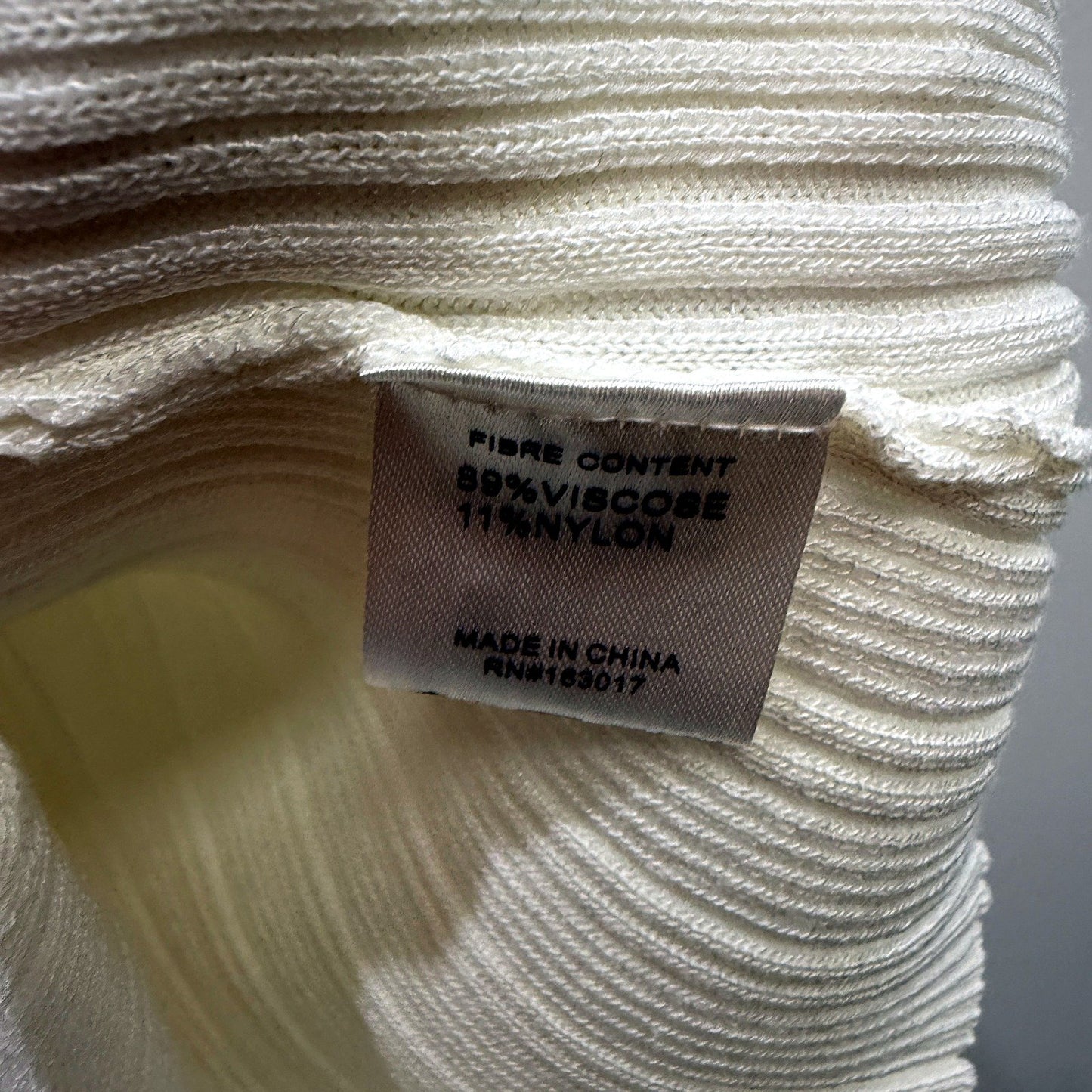 Princess Polly Womens Ribbed Knit Pullover Sweater in White, Size M/L NEW