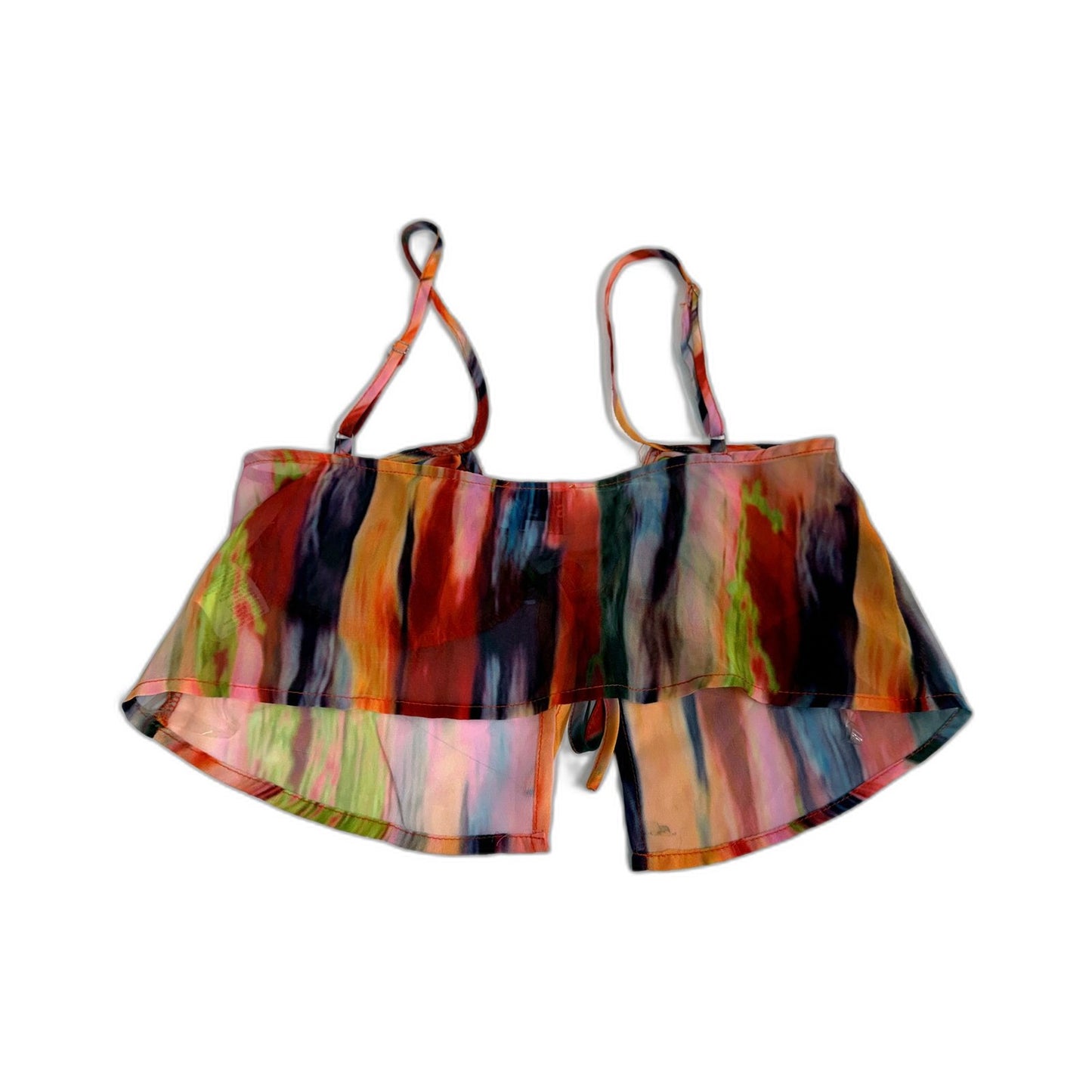 SNDY's Womens Cropped Tie Dye Camisole Top Colorful Sleeveless Tank Size XS NEW