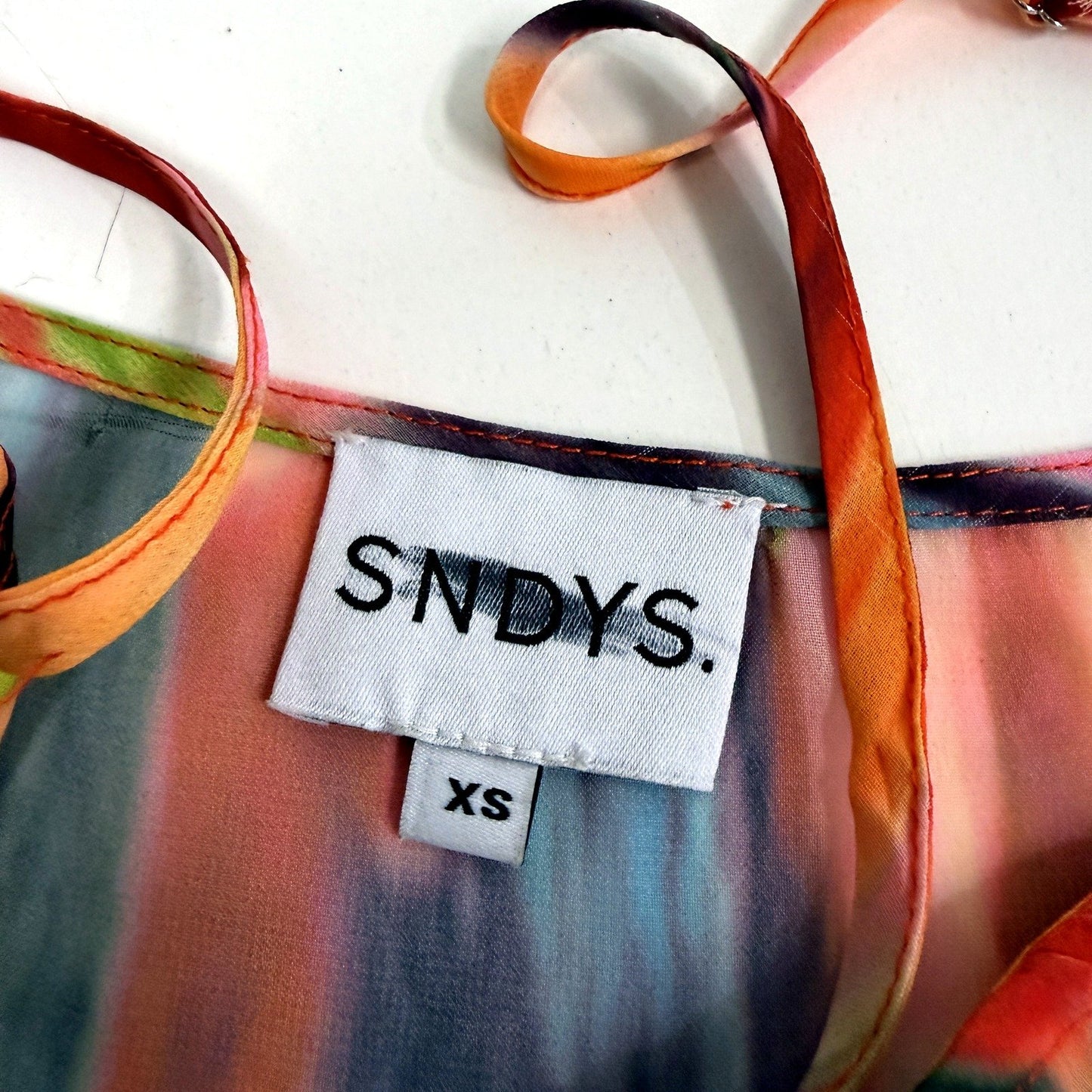 SNDY's Womens Cropped Tie Dye Camisole Top Colorful Sleeveless Tank Size XS NEW