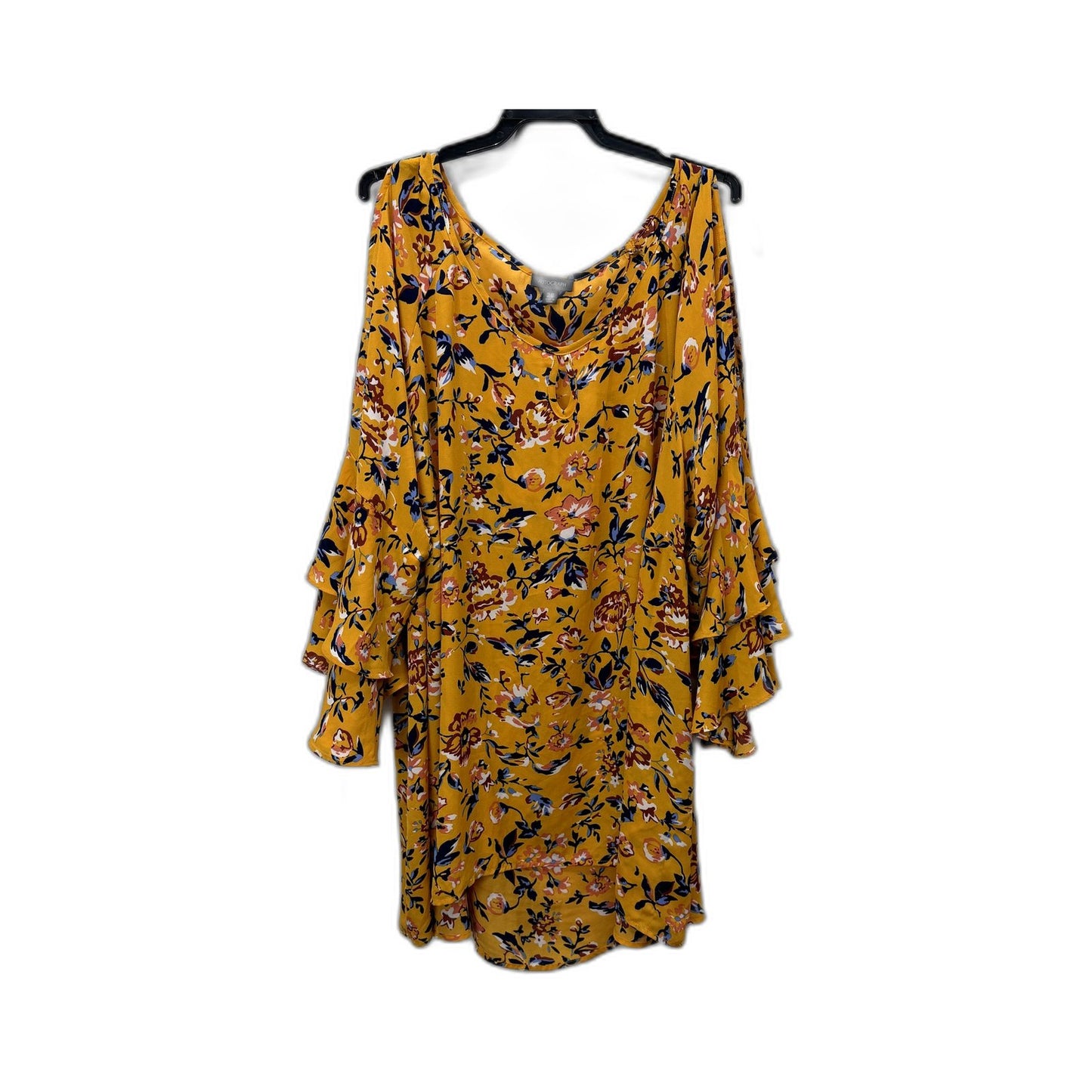Autograph Womens Floral Print Boho Dress Multi Color Size 26 NEW