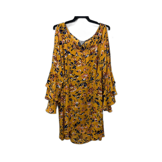 Autograph Womens Floral Print Boho Dress Multi Color Size 26 NEW