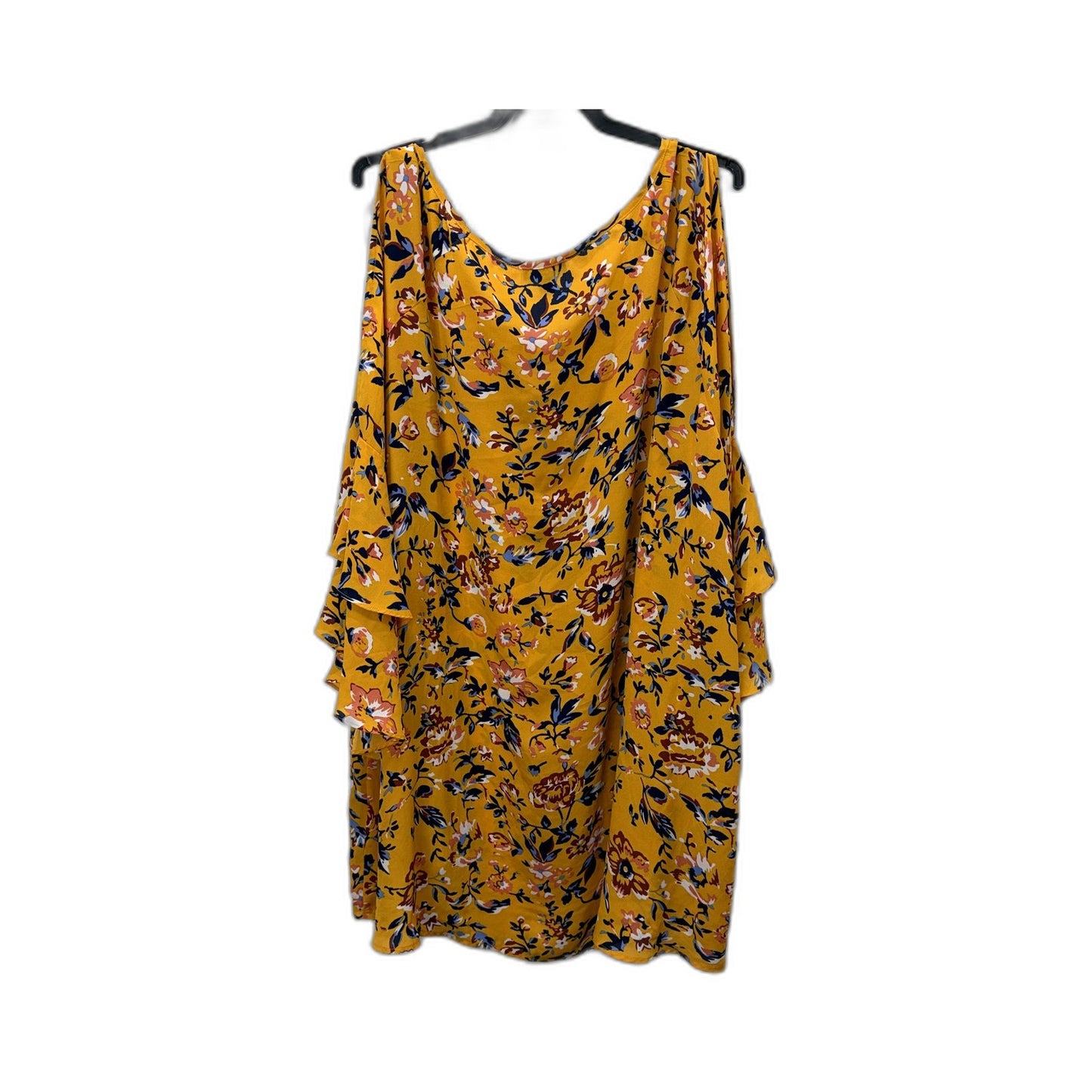 Autograph Womens Floral Print Boho Dress Multi Color Size 26 NEW