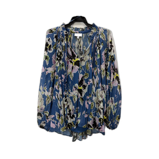 Witchery Womens Pleated Floral Blouse in Multi Color & - Size 12 NEW