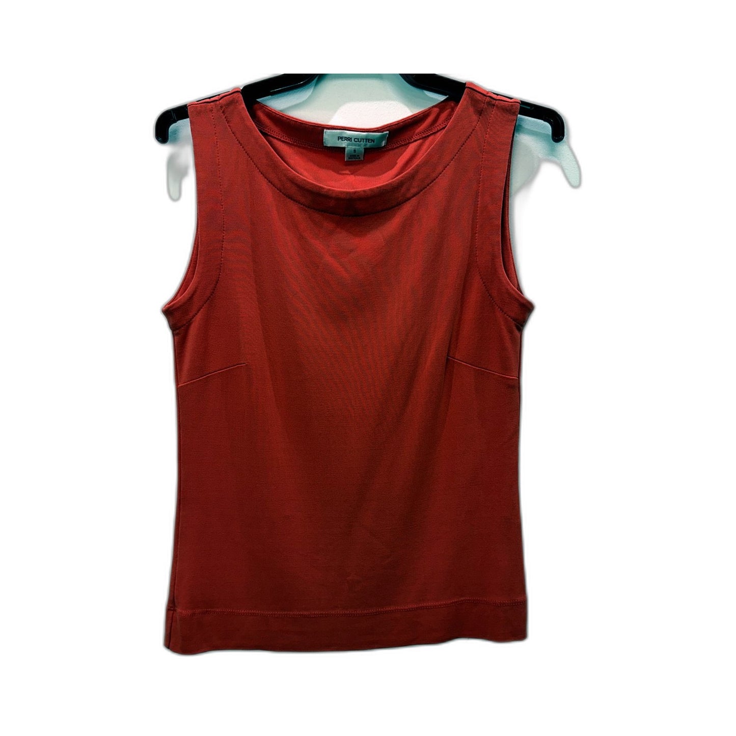 Perri Cutten Womens Pullover Tank Top Sleeveless Scoop Neck Pink Size S